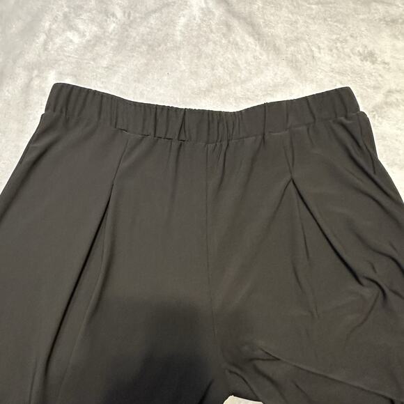 Antthony Original Pull-On Black Pants Women's Large Stretch Knit Wide-Leg NEW - Picture 12 of 12